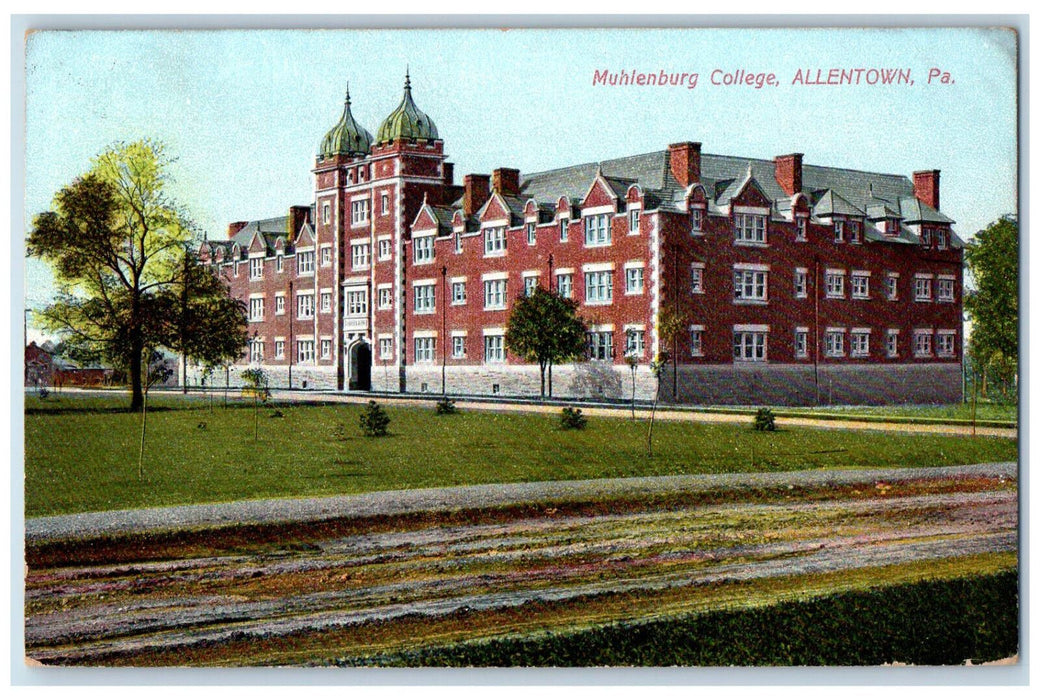 c1910 Muhlenburg College, Allentown Pennsylvania PA Antique Postcard