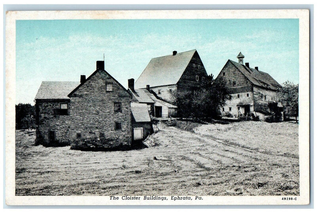 c1910 Cloister Buildings House Ephrata Pennsylvania PA Vintage Unposted Postcard