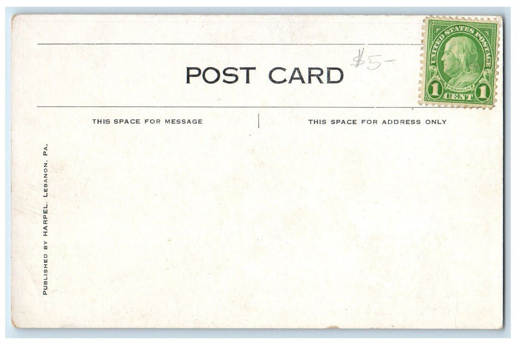 c1905 Mess Hall & Battery Street Indiantown Gap Pennsylvania PA Vintage Postcard