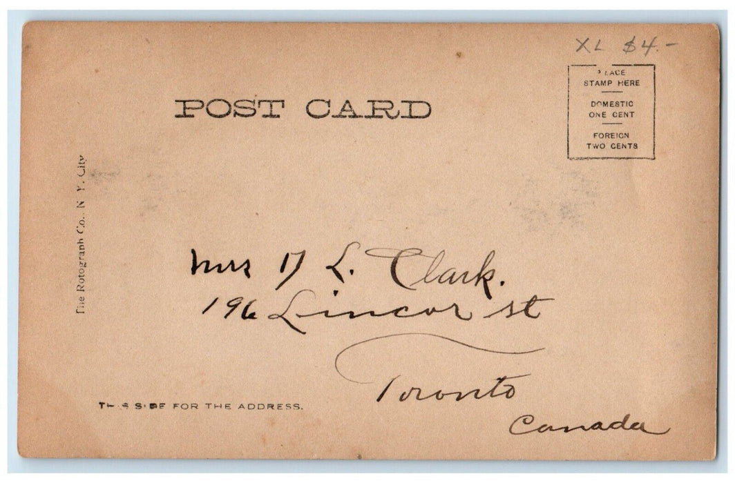 c1906 Francis Large Letter Beautiful Girls Rotograph RPPC Photo Postcard