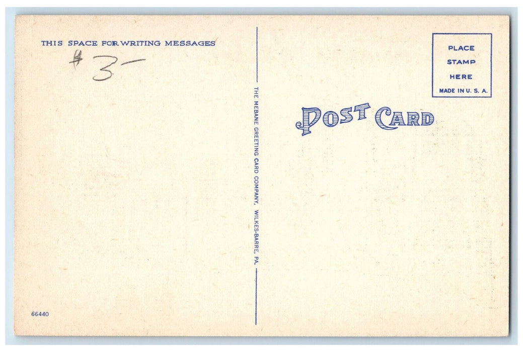 c1950's Big Letters, Greetings from Allentown Pennsylvania PA Postcard