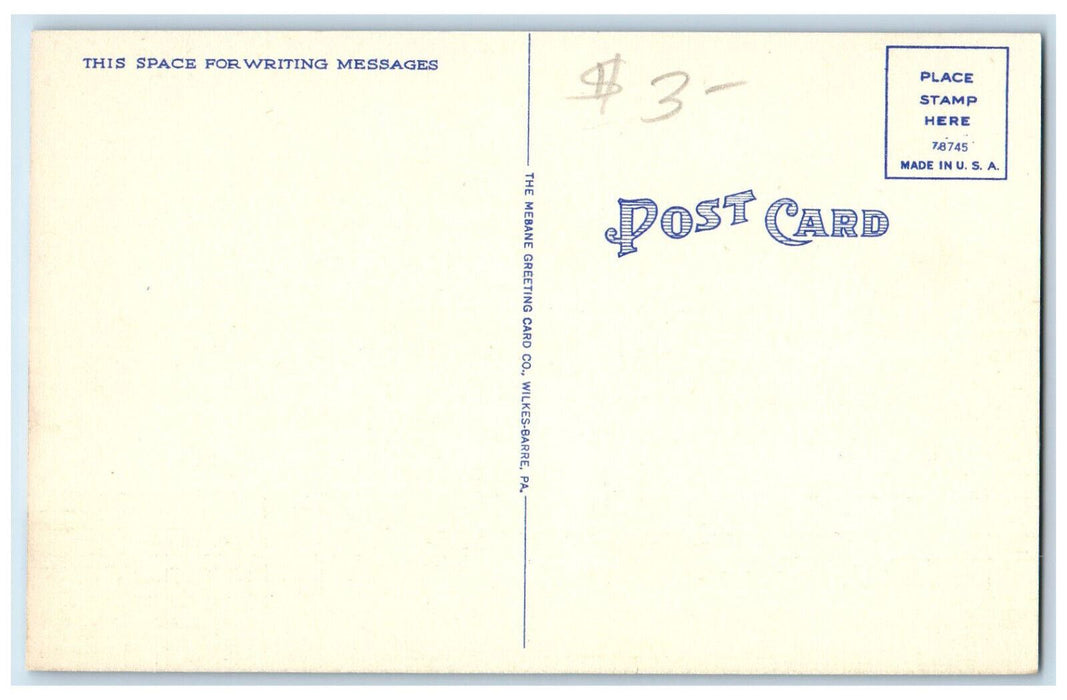 c1940's McAuley Hall College Misericordia Dallas Pennsylvania PA Postcard