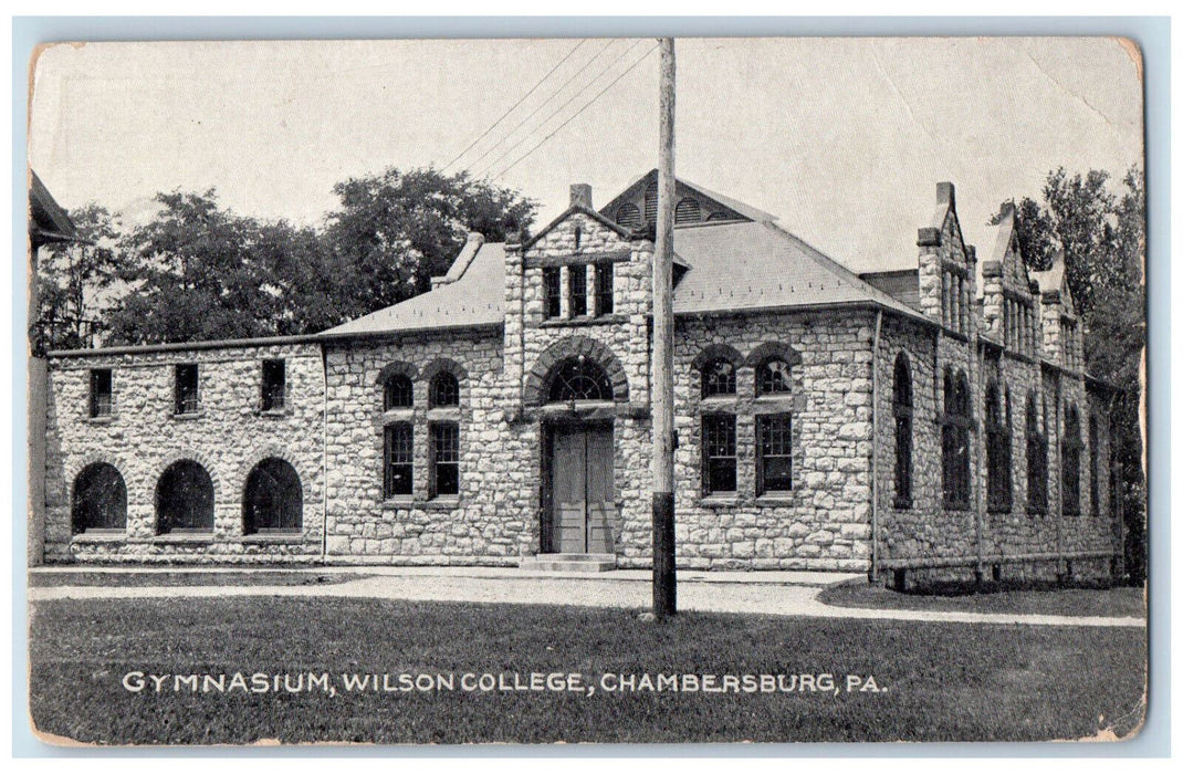 c1910 Gymnasium Wilson College Chambersburg Pennsylvania PA Postcard