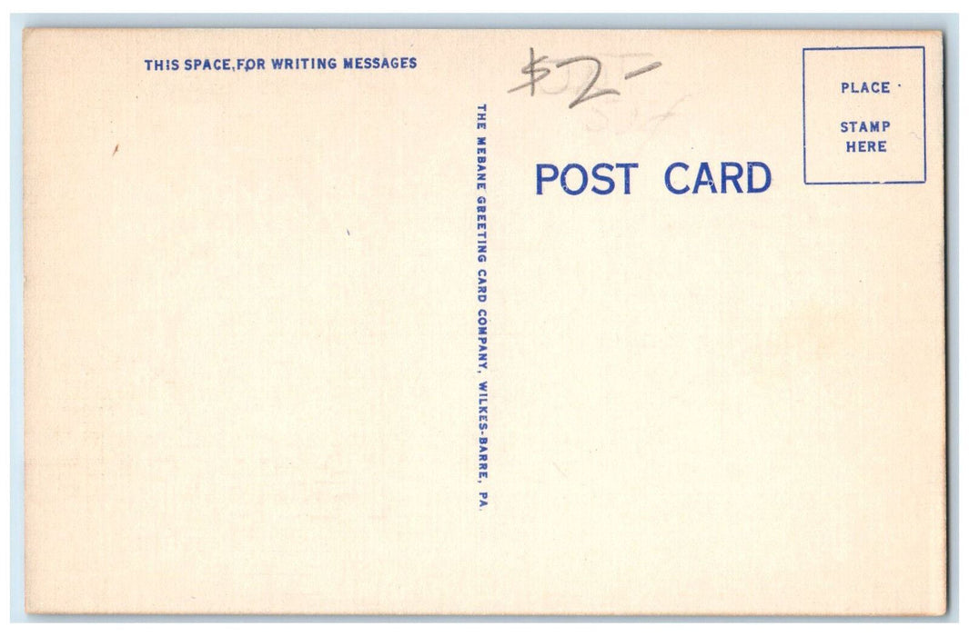 c1940's Catholic Youth Center, Carbondale Pennsylvania PA Vintage Postcard