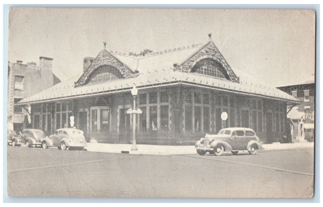 c1940's Railroad Station Pitt & High Sts. Carisle PA Unposted Postcard