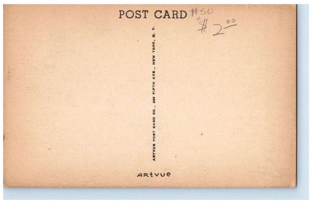 c1940's West College Dickinson College Carlisle Pennsylvania PA Vintage Postcard