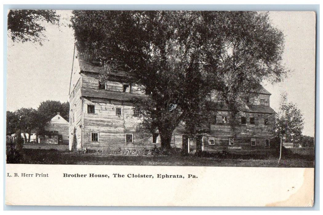 c1910 Brother House The Cloister Ehprata Pennsylvania PA Posted Postcard