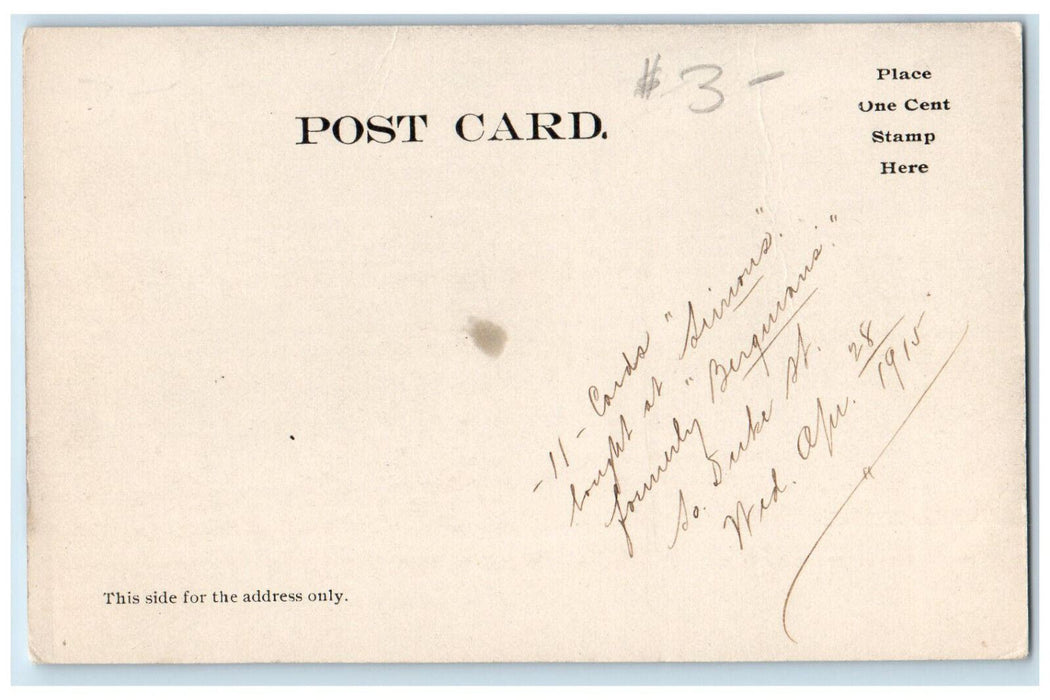 c1910 Brother House The Cloister Ehprata Pennsylvania PA Posted Postcard