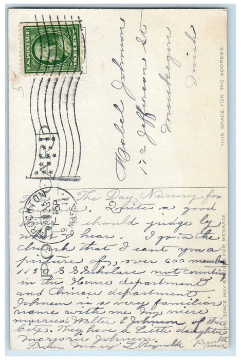 1911 Brockton Day Nursery Brockton Massachusetts MA Antique Unposted Postcard