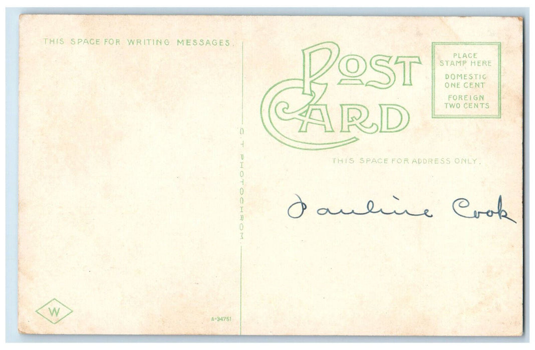 c1910 Central Methodist Church Brockton Massachusetts MA Antique Postcard