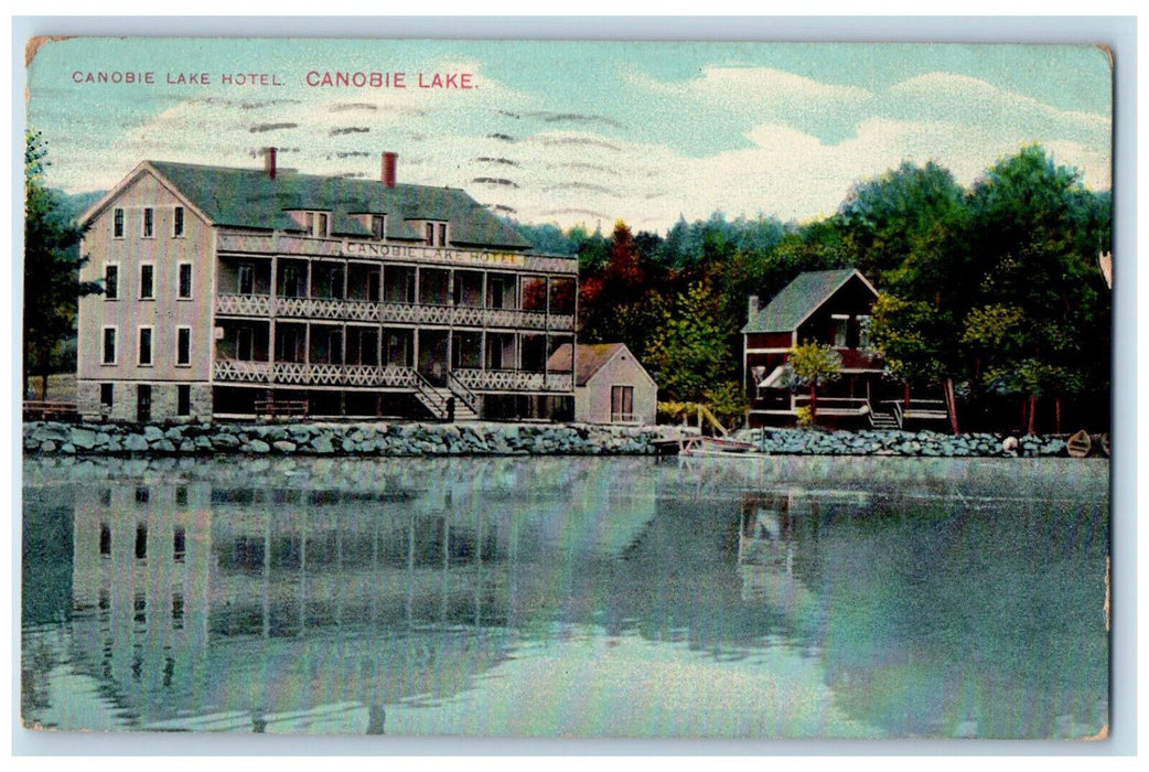 1912 Canobie Lake Hotel Canobie Lake New Hampshire NH Posted Postcard