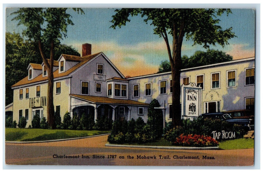c1950's Charlemont Inn on the Mohawk Trail Charlemont Massachusetts MA Postcard