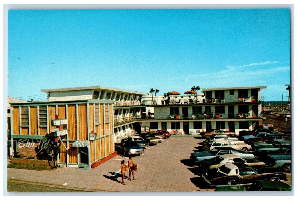 c1960 Ebb Tide Motel Roadside View Wildwood Crest New Jersey NJ Vintage Postcard