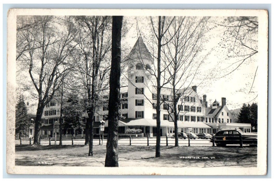 c1940's Woodstock Inn Hotel Woodstock Vermont VT RPPC Unposted Photo Postcard