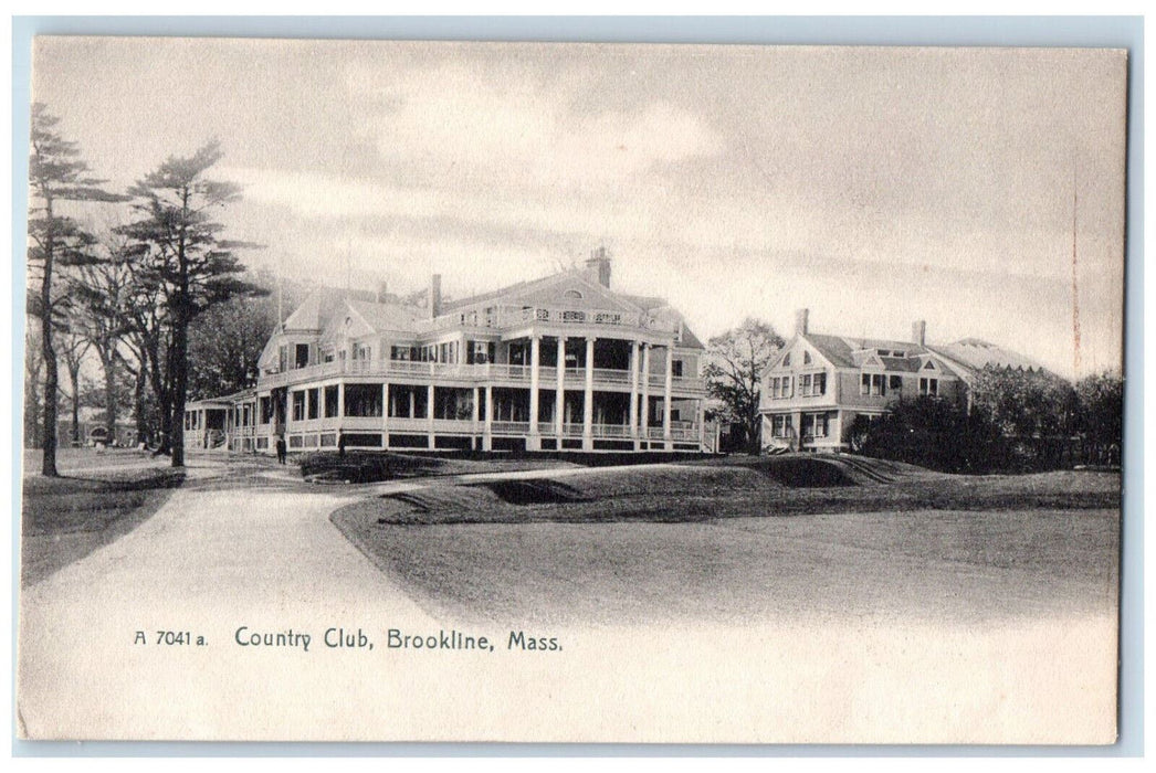 c1905 Country Club Brookline Massachusetts MA Antique Unposted Postcard