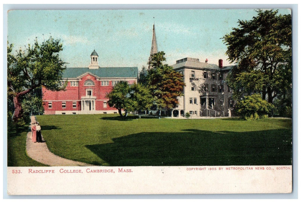 1905 Radcliffe College Cambridge Massachusetts MA Unposted Antique Postcard