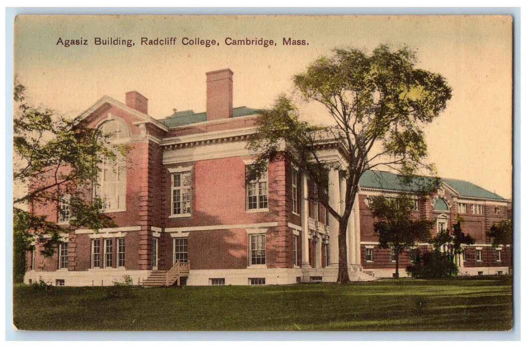 c1910 Agasiz Building Cambridge Massachusetts MA Antique Unposted Postcard