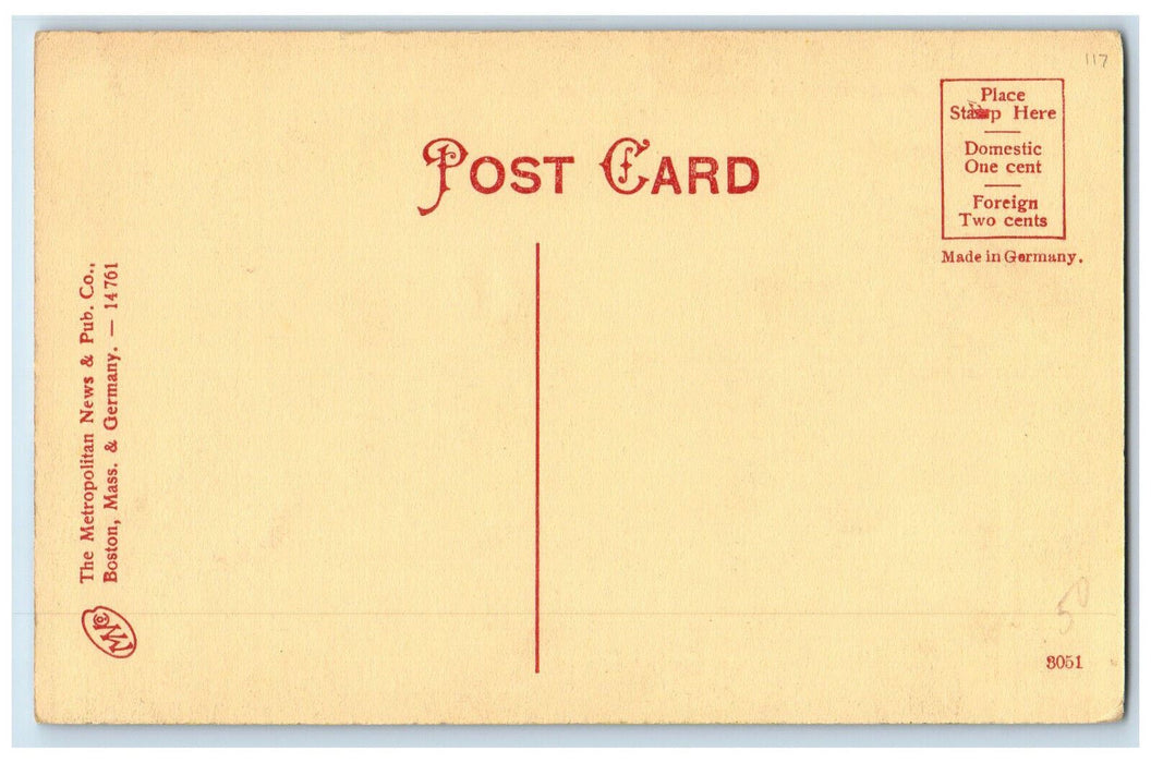 c1910 Agasiz Building Cambridge Massachusetts MA Antique Unposted Postcard