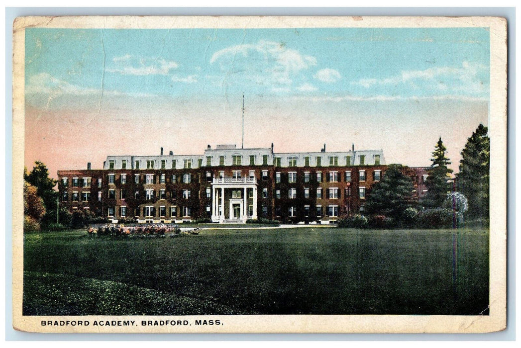 1919 Bradford Academy, Bradford Massachusetts MA M. Schlafman Postcard