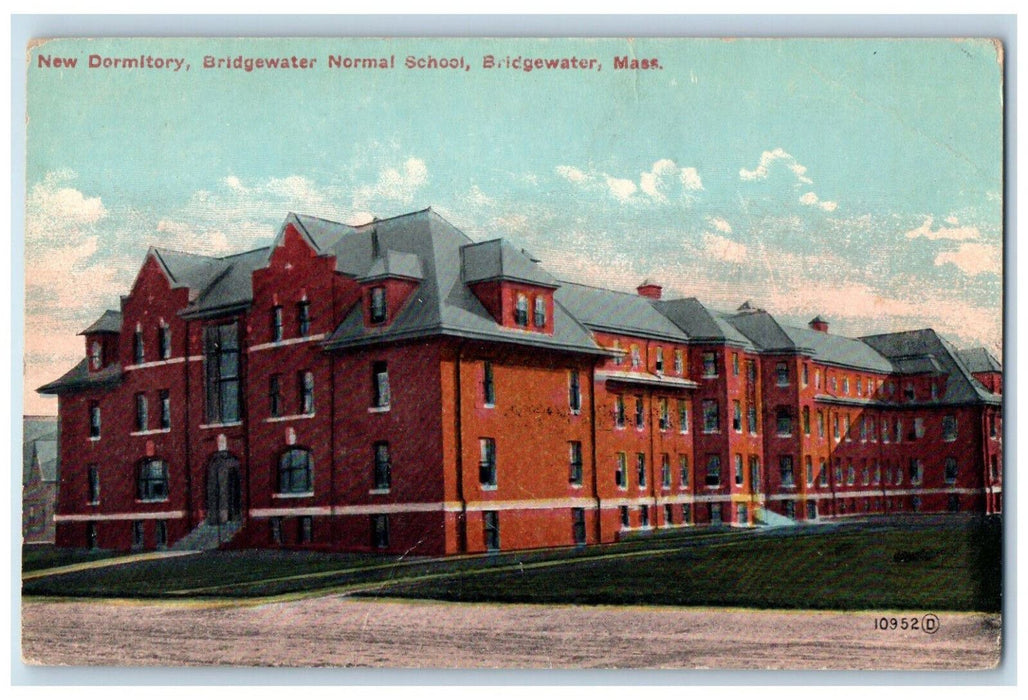 c1910 New Dormitory Bridgewater Normal School Massachusetts MA Antique Postcard