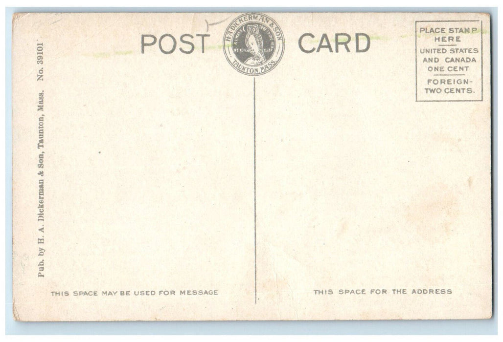 c1910 New Dormitory Bridgewater Normal School Massachusetts MA Antique Postcard