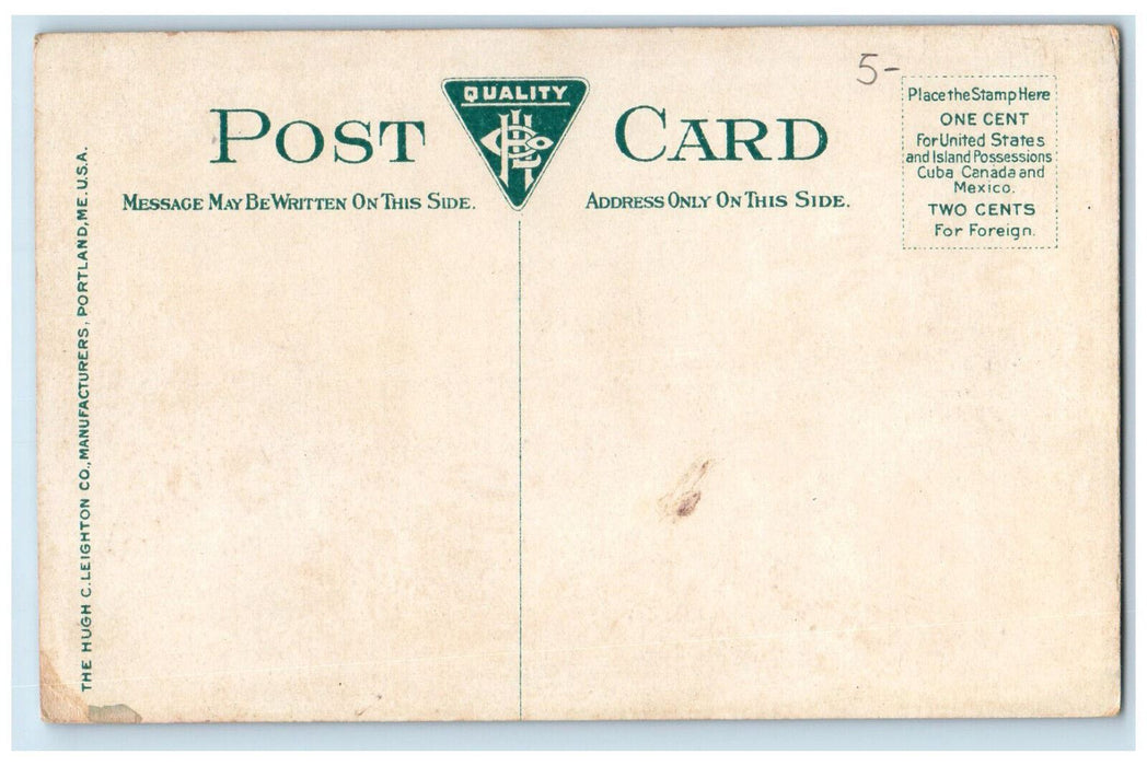 c1910 The Library Bridgewater Massachusetts MA Antique Unposted Postcard