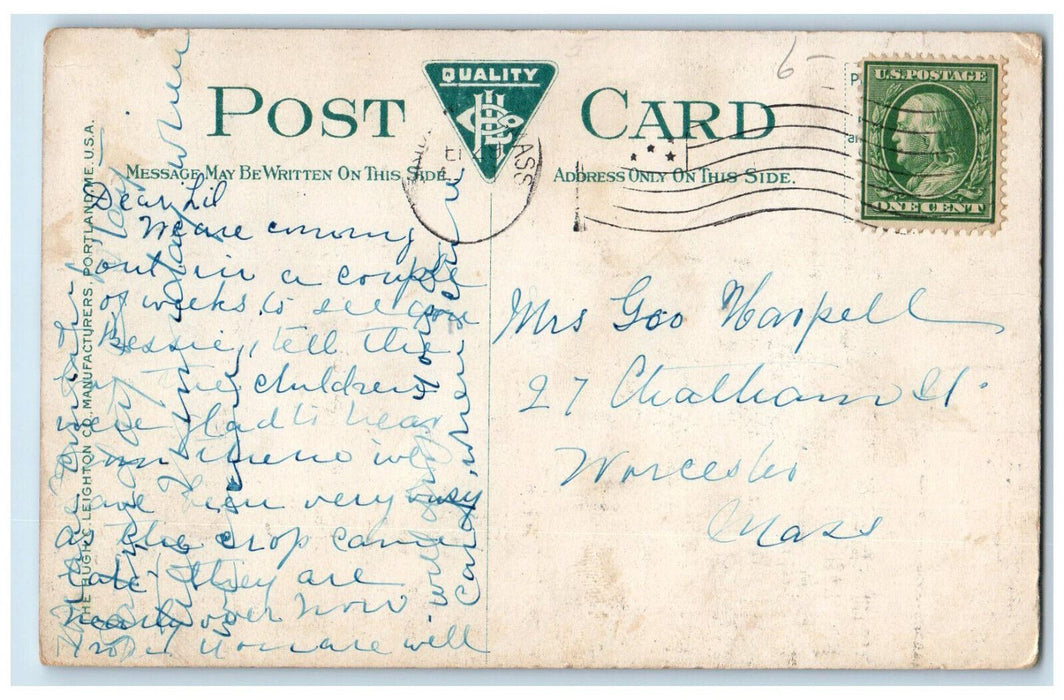 c1910 State Normal School Abner Gardner Boyden Gymnasium Bridgewater MA Postcard