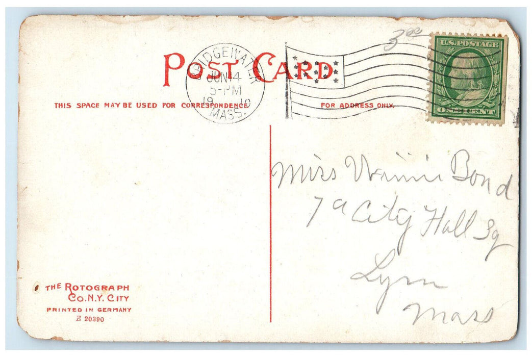 1910 View of Normal Hall Building Bridgewater Massachusetts MA Postcard