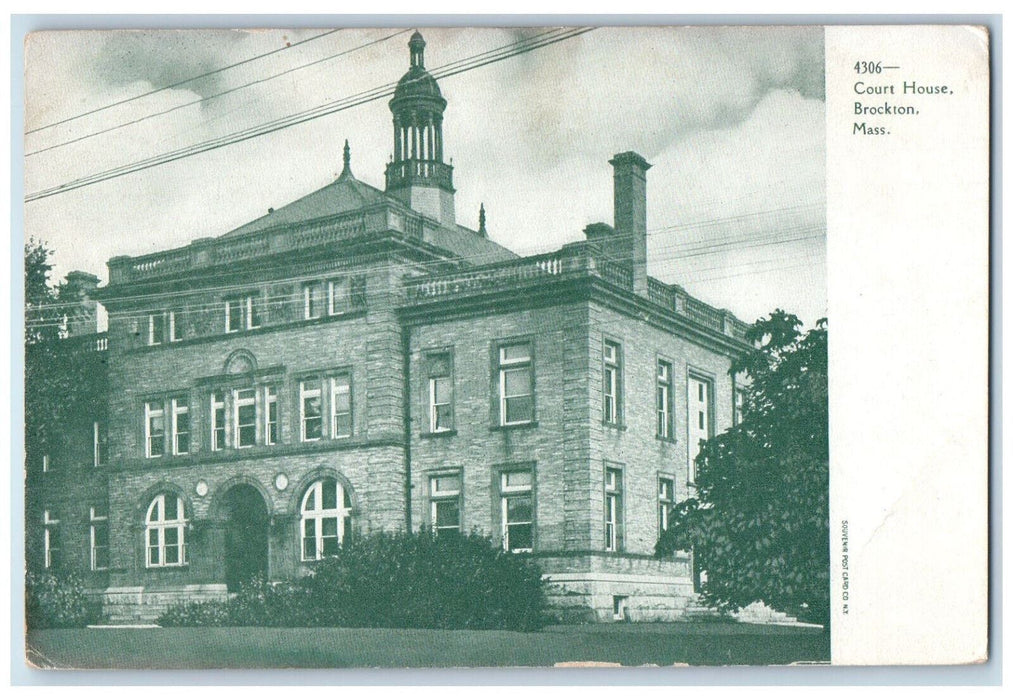 c1905 Court House Brockton Massachusetts MA Unposted Antique Postcard