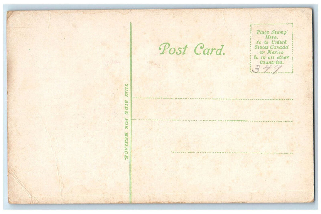 c1910 Fred F Field Co Shoe Factory Montello Brockton Massachusetts MA Postcard