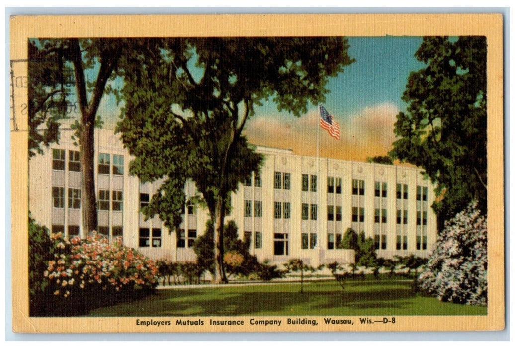 1950 Employers Mutuals Insurance Company Building Wausau Wisconsin WI Postcard