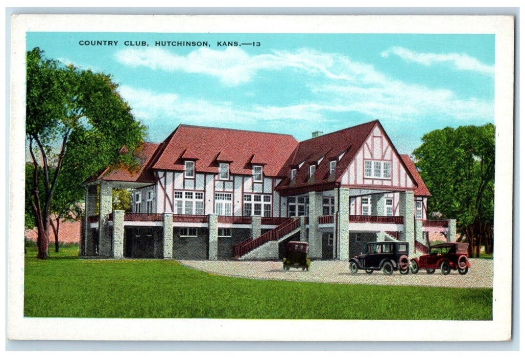 c1930's Country Club Cars Hutchinson Kansas KS Unposted Vintage Postcard
