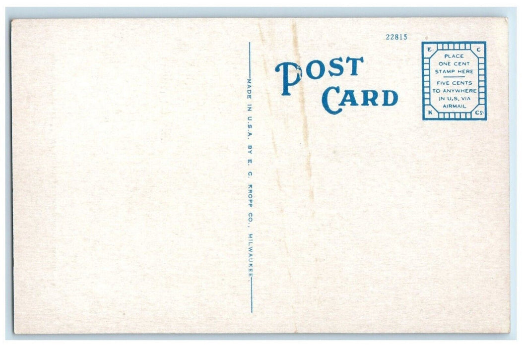 c1930's Rorabaugh Wiley Building Street View Hutchinson Kansas KS Postcard