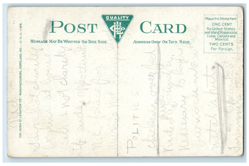c1910's Amory Hill Amoskeag Mfg. Co River Manchester New Hampshire NH Postcard