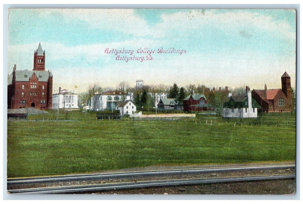 View Of Gettysburg College Buildings Gettysburg Pennsylvania PA Postcard