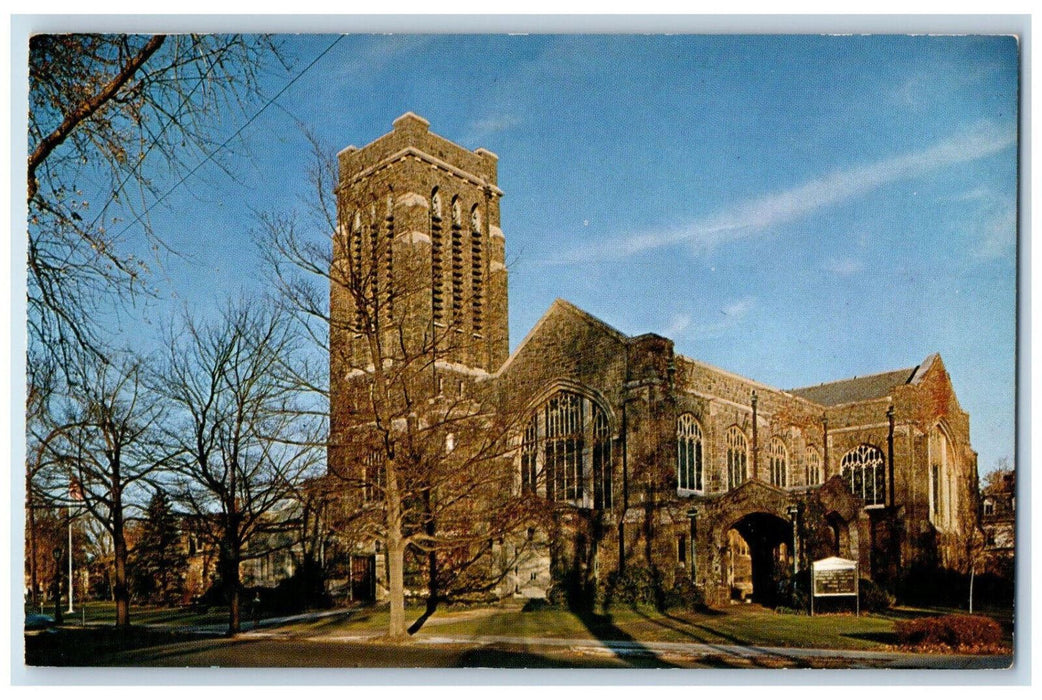 c1960's Central Presbyterian Church Summit New Jersey NJ Vintage Postcard