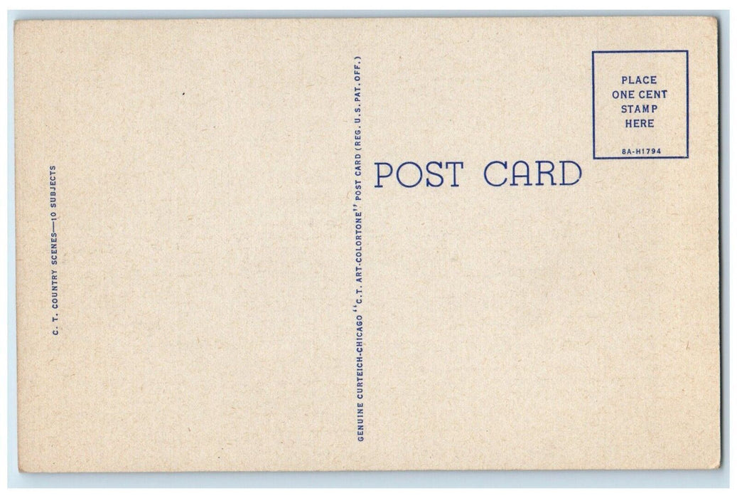 c1930's Greetings From Vandalia Illinois IL, Haystack Unposted Vintage Postcard