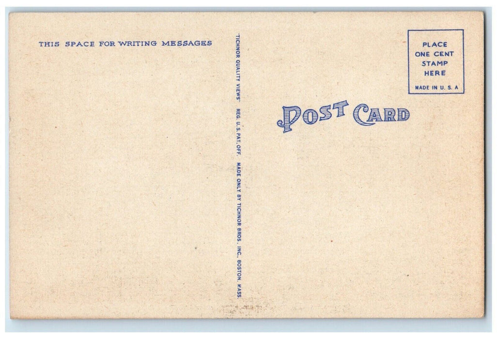 c1930's Greetings From Waterloo Indiana IN, Lake View And Trees Vintage Postcard