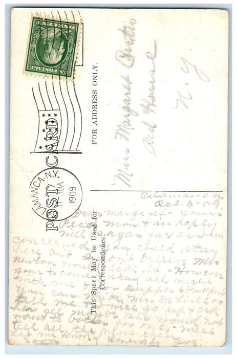 1909 Salamanca Commandry No. 62 Parade Salamanca New York NY Antique Postcard