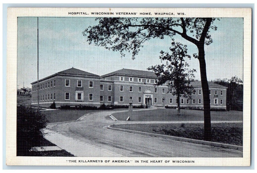 1946 Hospital Wisconsin Veterans' Home Waupaca El Dorado Wisconsin WI Postcard