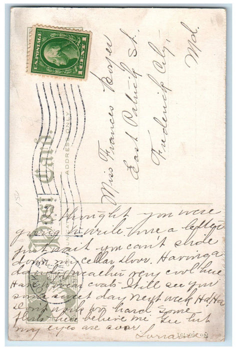 1912 St. Paul United Evang. Church Belvidere W. Poplar Streets York PA Postcard