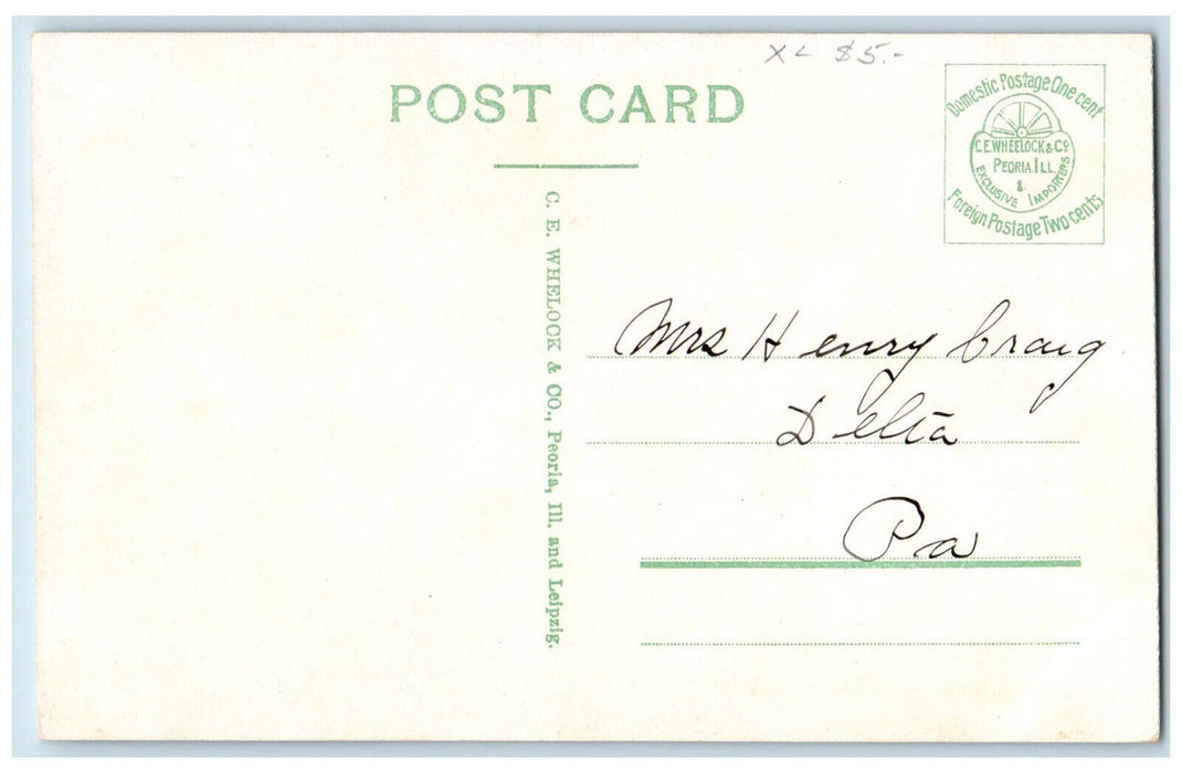 c1910 First Presbyterian Church & Parsonage York Pennsylvania PA Postcard