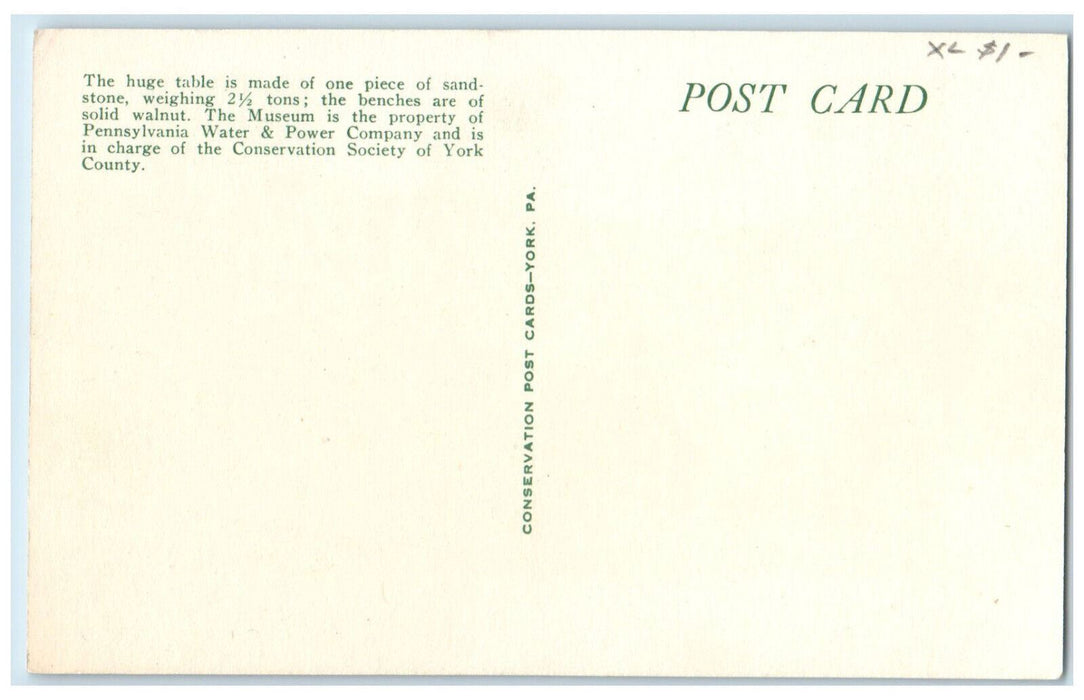 c1920's Kiva or Council Room Indian Steps Museum York County PA Postcard