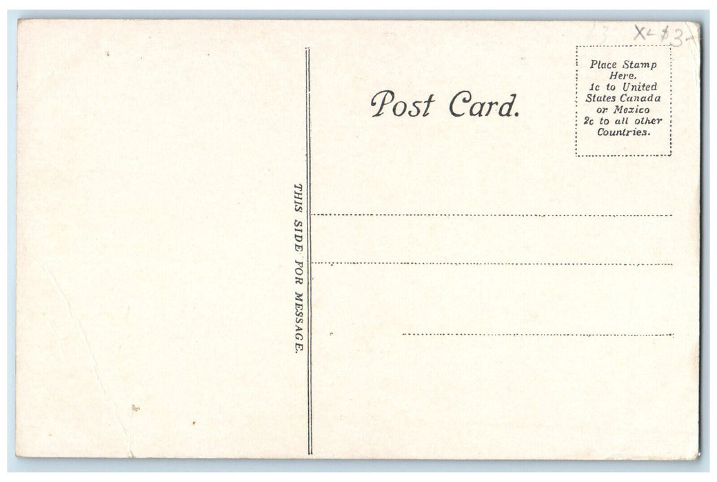 c1910 Lincoln School King West Streets York County Pennsylvania PA Postcard