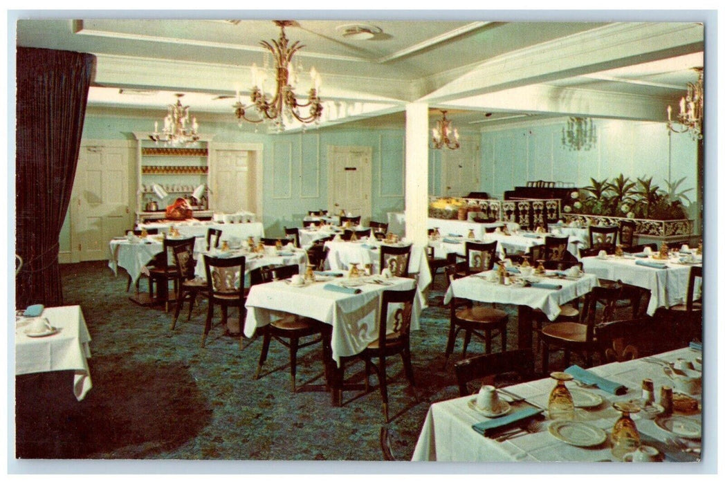 The Coach Room Restaurant Kings Room Interior Bedford Pennsylvania PA Postcard