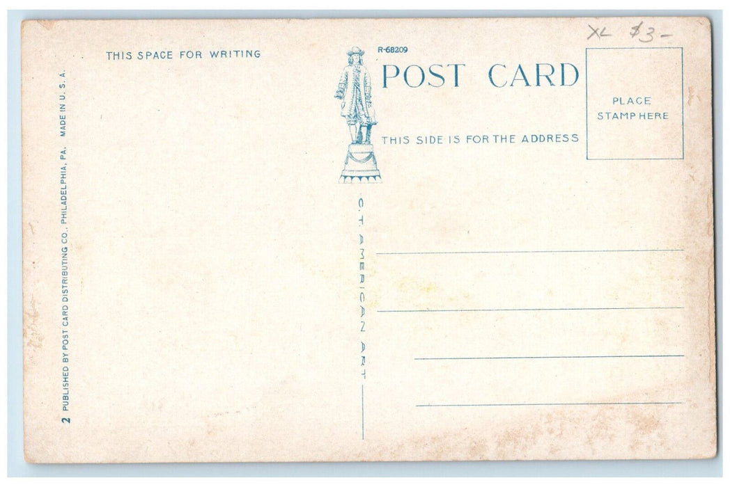 c1920's Reading Railroad Station, Valley Forge Pennsylvania PA Postcard