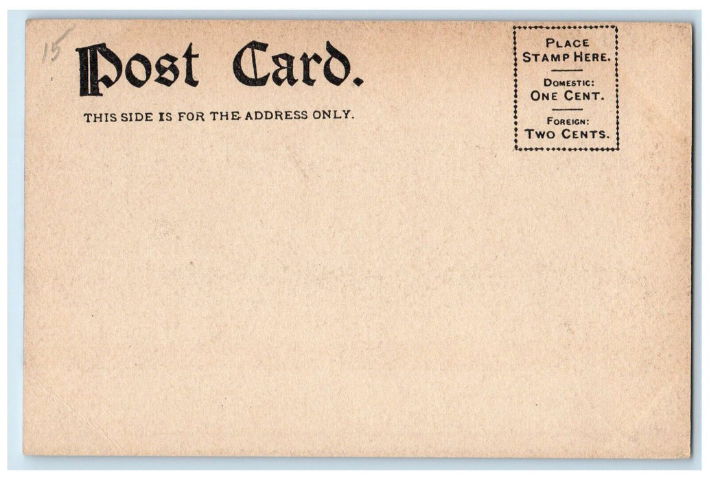 c1905 Greetings From Logansport Indiana IN, Anthropomorphic Moon Stars Postcard