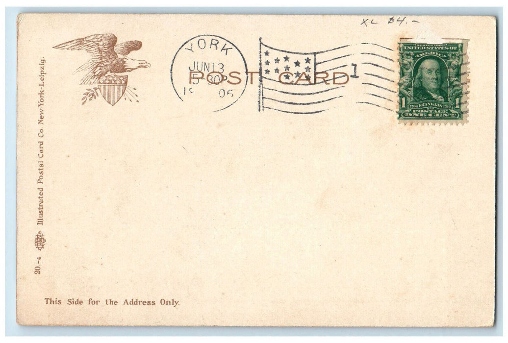 1906 Reservoirs and Aerating Fountains York Pennsylvania PA Postcard