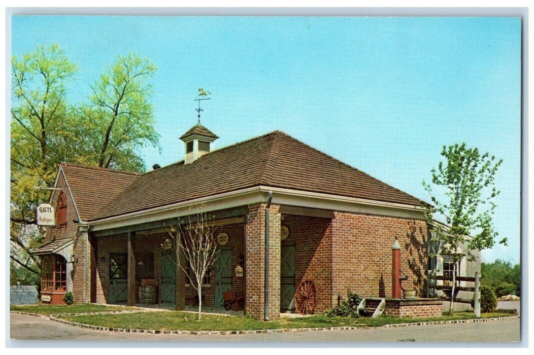 c1950's Gift Antiques Blue Coat Inn Hotel Dover Delaware DE Vintage Postcard