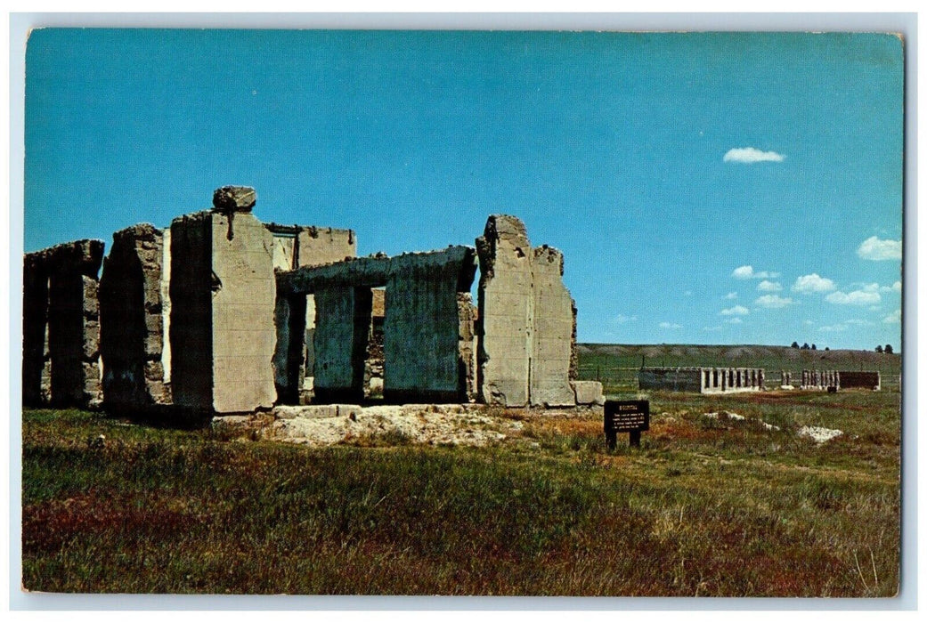 View Of The Ruins Hospital Officers Quarter Fort Laramie Wyoming WY Postcard